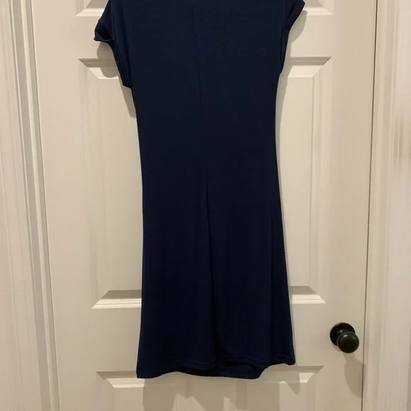 NWT Banana Republic Factory - Navy Blue Wrap Dress - Picture 5 of 6